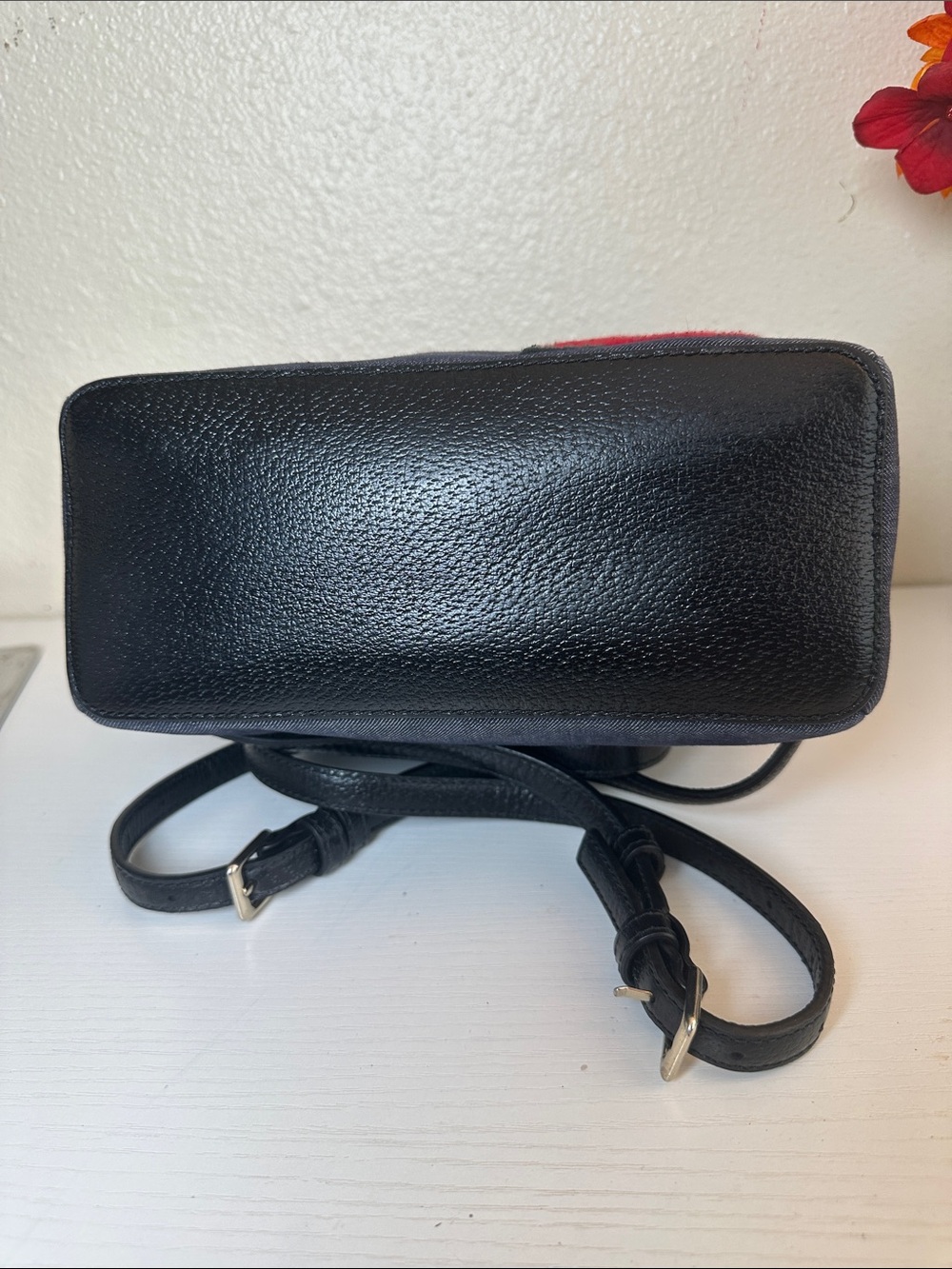 Like NEW Kate spade Grove Street Denim Poppy Sammi Backpack - Picture 7 of 15